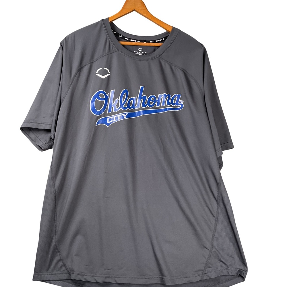 Evoshield Shirt Mens XL Grey Oklahoma City Performance Short Sleeve Tee
